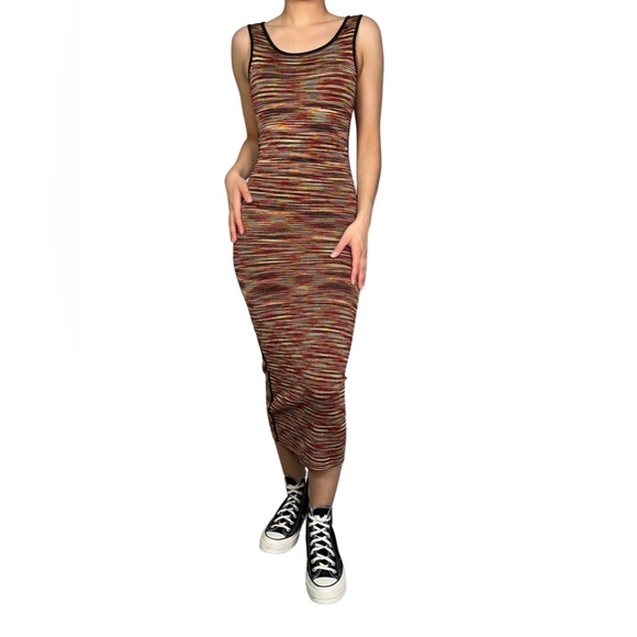 Sandro Dresses & Skirts - Sandro Knit Fitted Midi Dress in Multicolor - XS/S